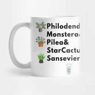 Houseplant Family List Mug